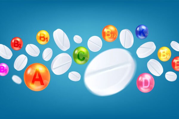 Imagem ilustrativa representando as vitaminas, como a vitamina C e a vitamina D.