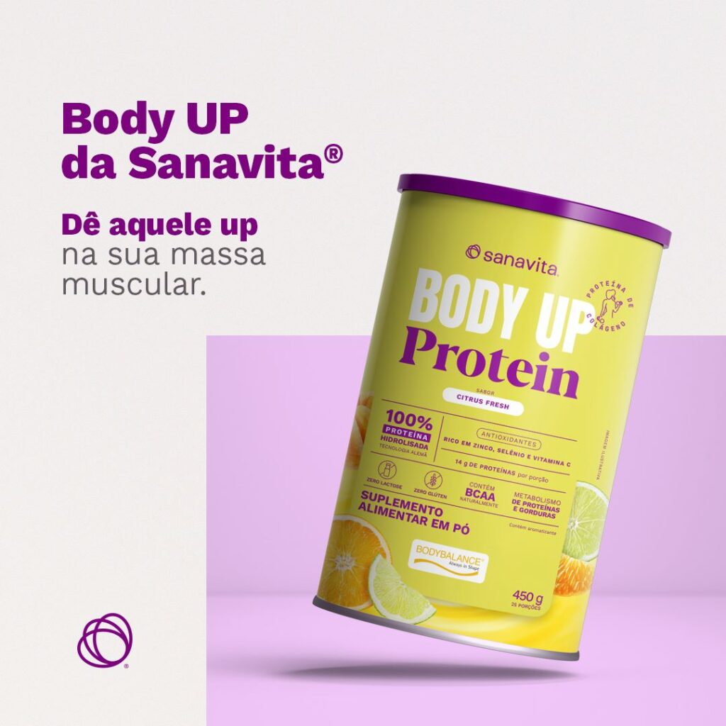 Embalagem do Body Up Citrus da sanavita